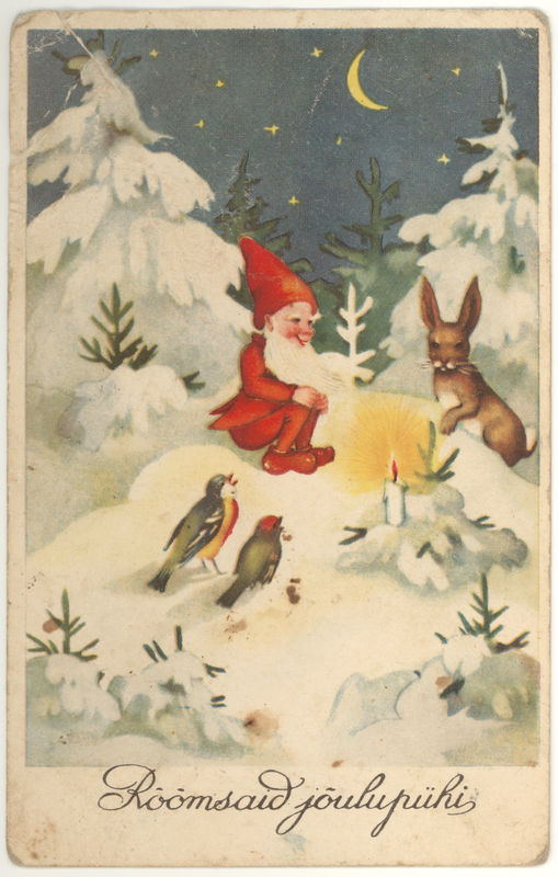 Postkaart Rõõmsaid jõulupühi