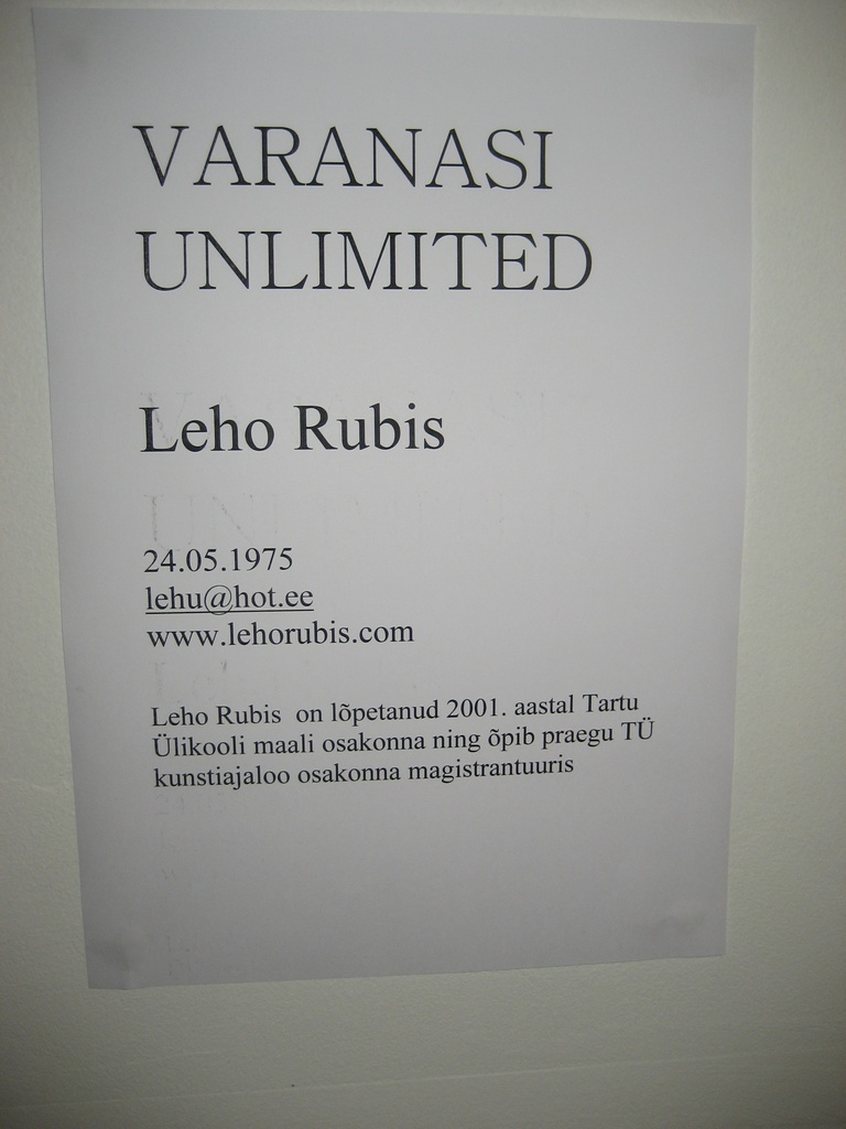 Näitus "Varanasi Unlimited"