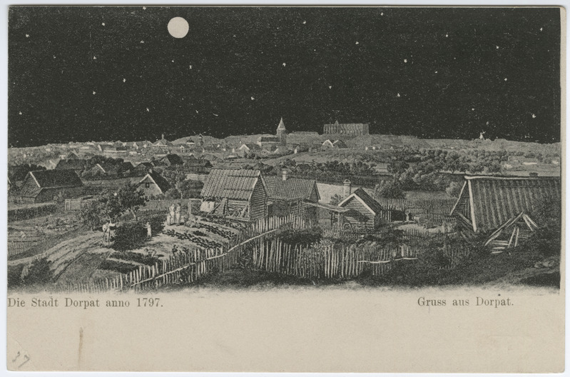 Postkaart Tartu vaade aastal 1797