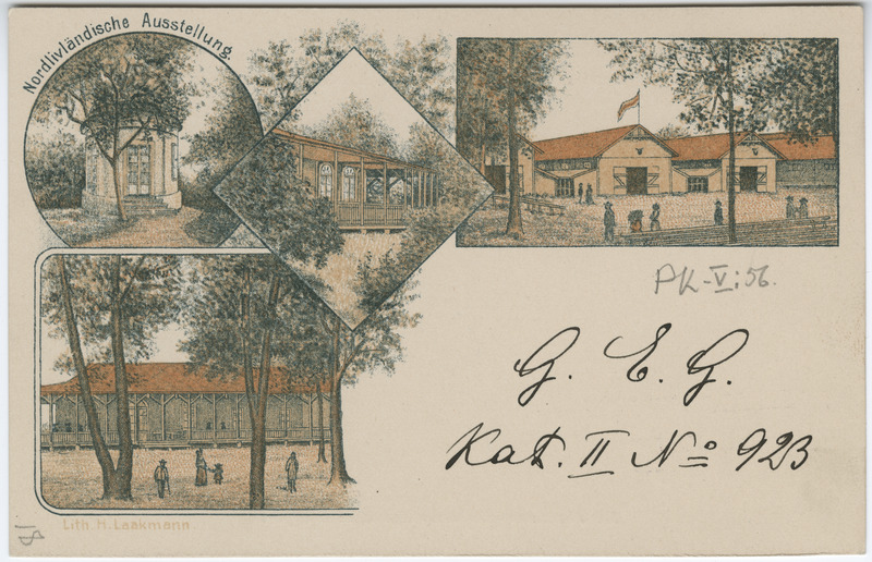 Postkaart Nordlivländische Ausstellung (Põhja-Liivimaa näitus).