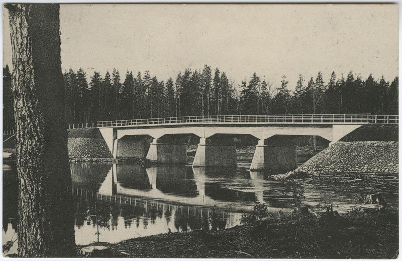 Sild üle Koiva jõe (Strenči küla?)