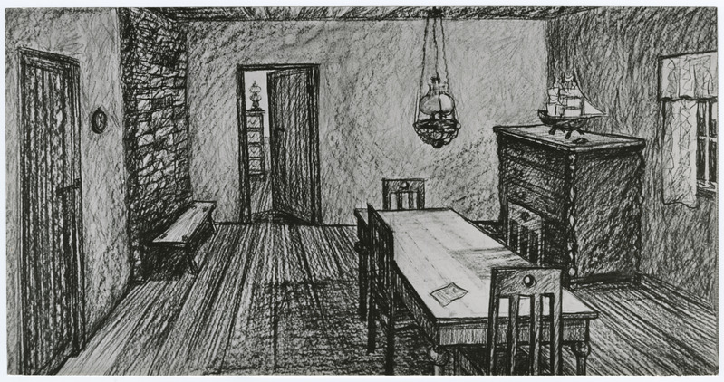 Film "Gladiaator" (1969, rež. Veljo Käsper). Jüri Arraku kavand.