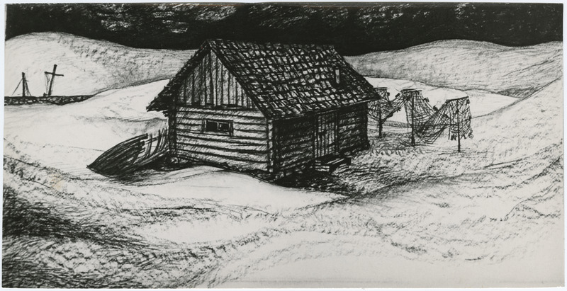 Film "Gladiaator" (1969, rež. Veljo Käsper). Jüri Arraku kavand.