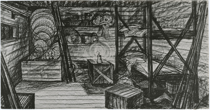 Film "Gladiaator" (1969, rež. Veljo Käsper). Jüri Arraku kavand.