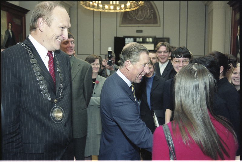 Briti kroonprints Charles külaskäik Tartu Ülikooli,  6. nov. 2001