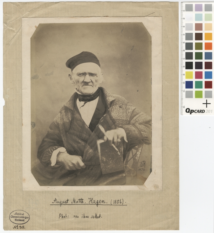 Portree: August Matthias Hagen (1794-1878), maalikunstnik.