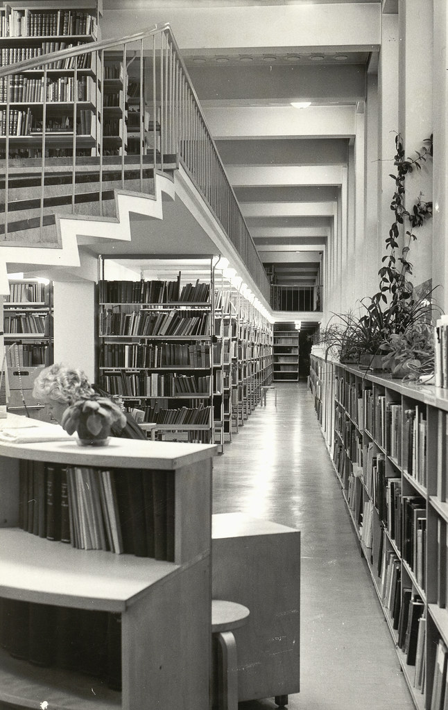 A scientific library in two floors