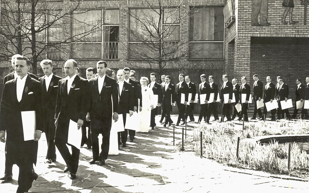 An academic procession, 1955