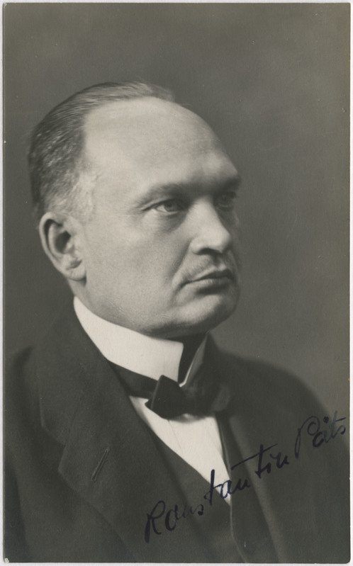Portree: Konstantin Päts - Eesti Vabariigi peaminister