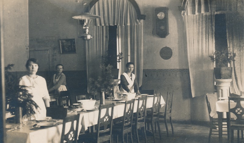 Imastu mõisas asuva vabadussõja invaliidide kodu söögisaal
