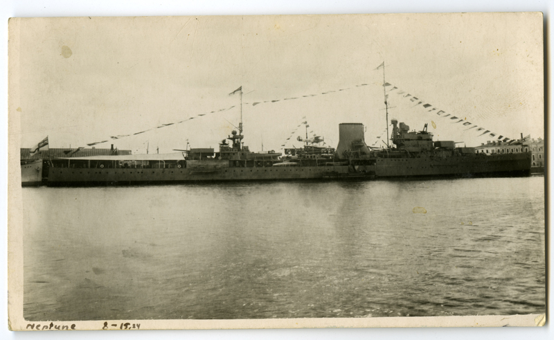 Suurbritannia kergeristleja "Neptune" Tallinnas 1934.a. suvel.