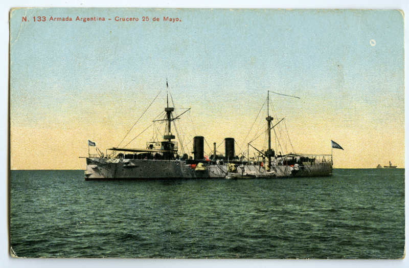 Postkaart, Argentina ristleja merel.
