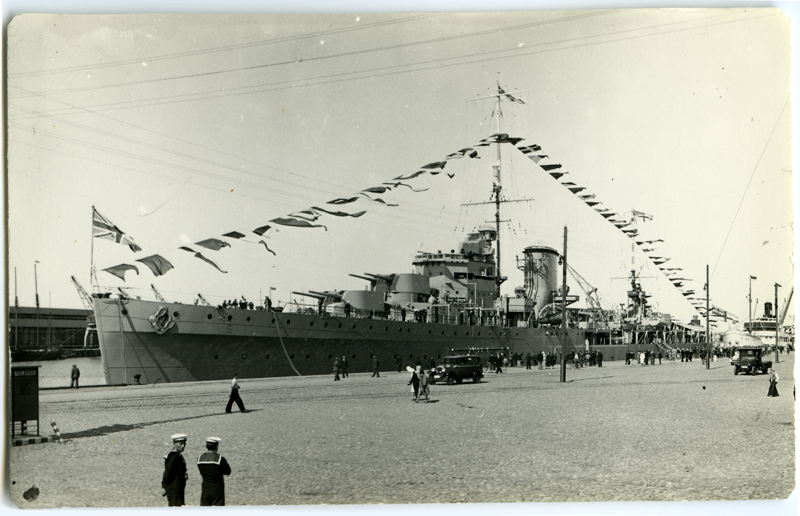 Suurbritannia kergeristleja "Neptune" Tallinna sadamas 1934.a.