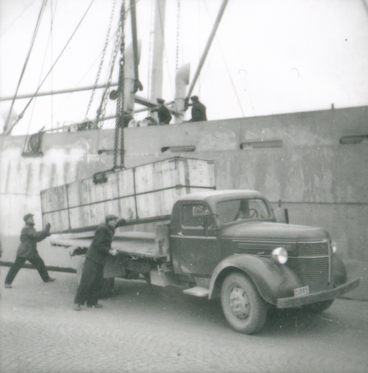 ANA i Nyköping, last från USA 1948