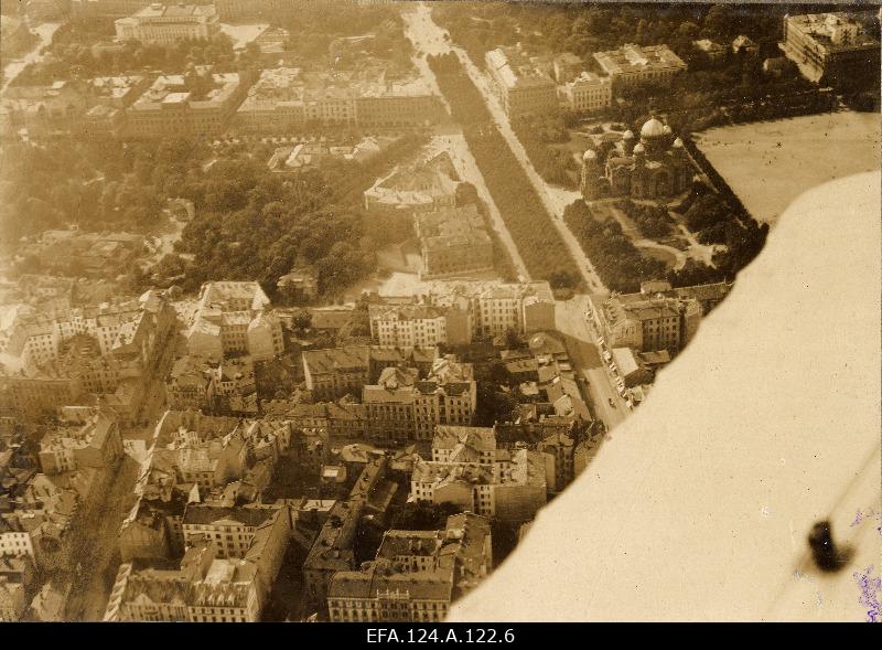 Aerofoto from Alexander's puiestee and Vermanise park in Riga [1916].