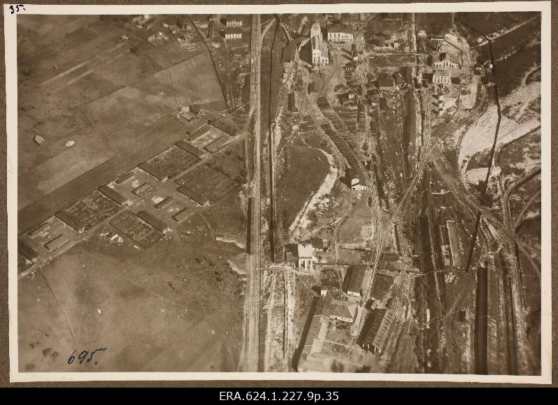 Aerofoto Kohtla oil factory and surroundings, contemporary Kohtla-Järve