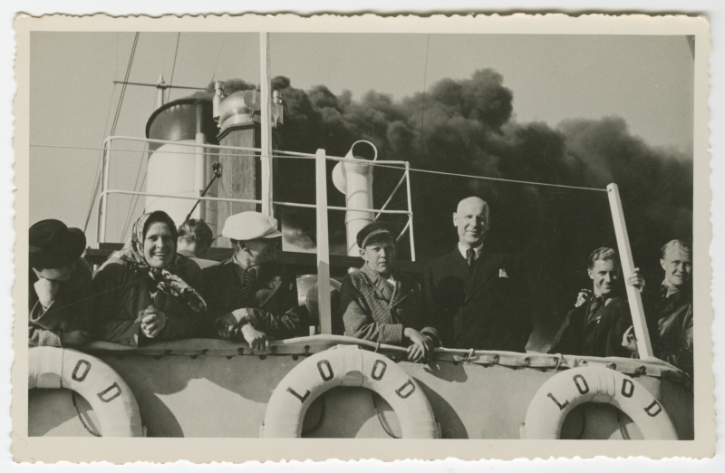 Veeteede Talituse töötajad reisimas Tallinnast Helsingisse aurulaeval "Lood".
Juuli 1938