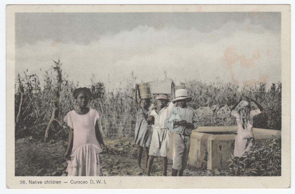 postkaart, Curacao lapsed