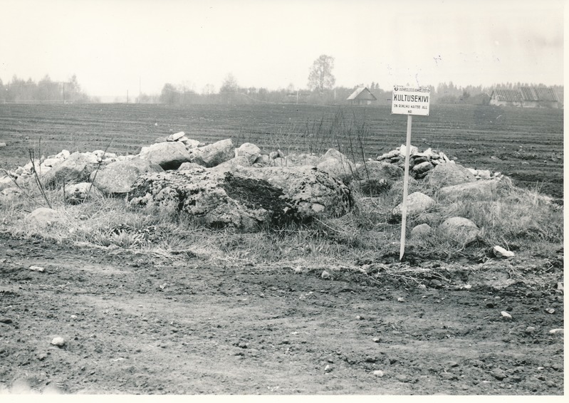 Kultusekivi Tallinn-Narva mnt Sausti asulasse pöörduva tee läänekaldal