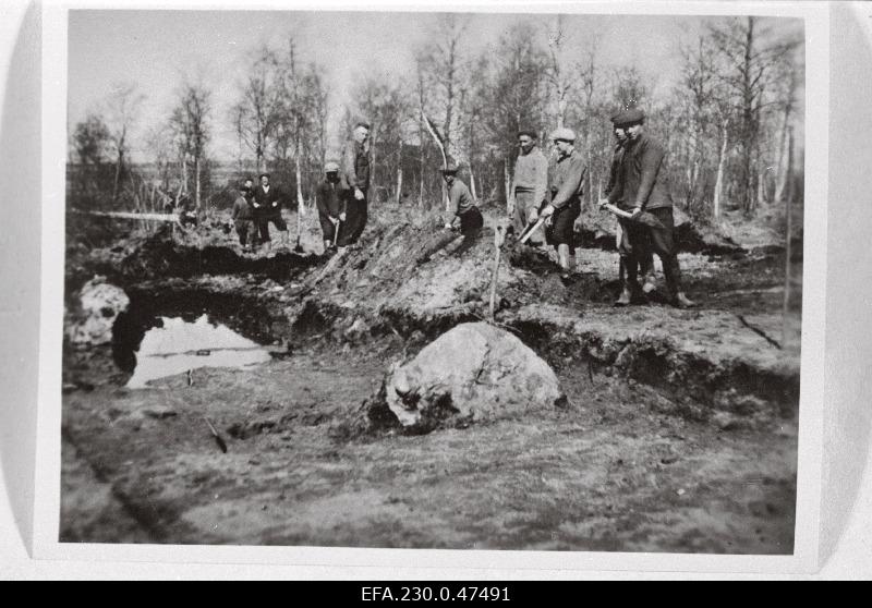 Soil works on the construction site of the Maardu phosphoride plant on the start days of construction (second working day).