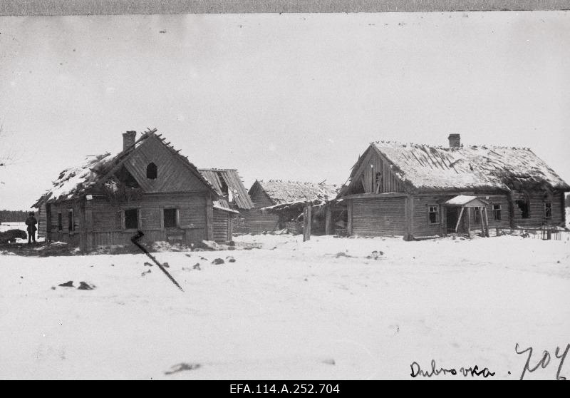 War of Liberty. In battles broken farm buildings in Dubrovka village.