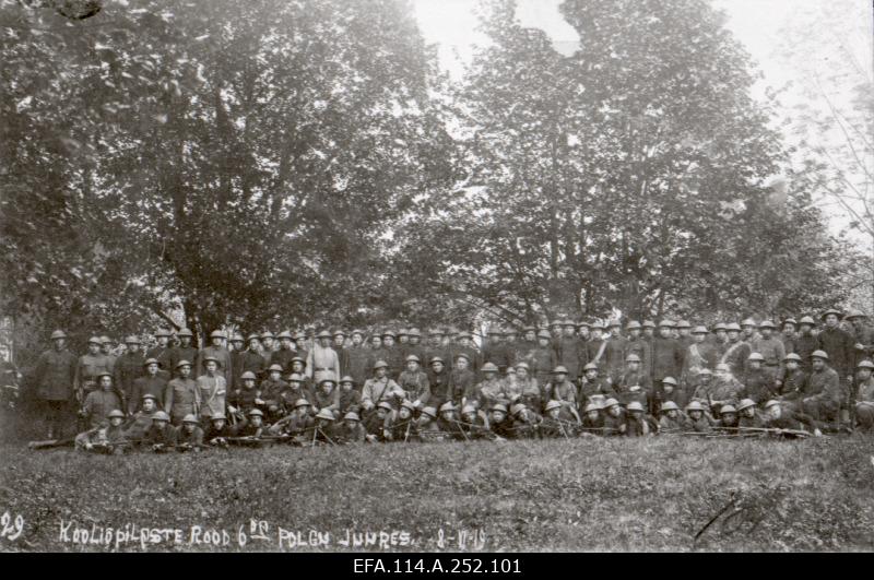 War of Liberty. 6.jalaväepolgu 14.rood (Viljandi School Students' Food) near Võnnu (Cesis) in Annenhof (Jaunanna) manor.