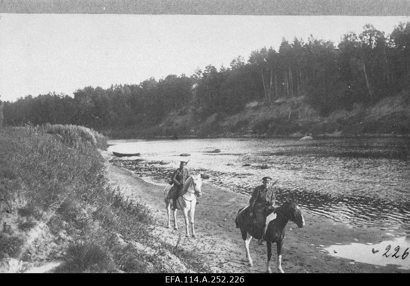 War of Liberty. 6.jalaväepolku ratsatrull on the river Cherjoha.