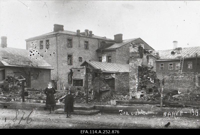 War of Liberty. The Red Army destroyed a living house on Joa Street in the bomb attack.