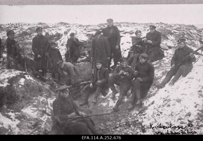 War of Liberty. The soldiers of the Kalev Maleva Patalion were in the mine near the village of Vidovich.