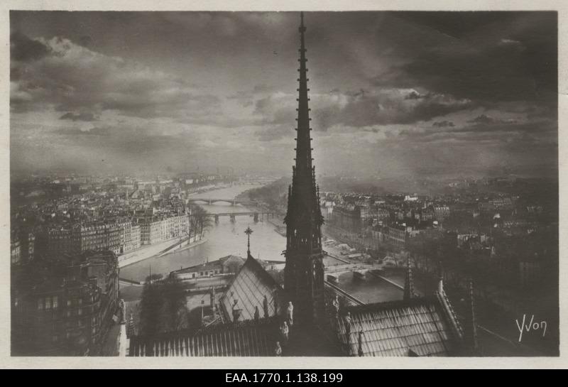 Paris city panoramic view