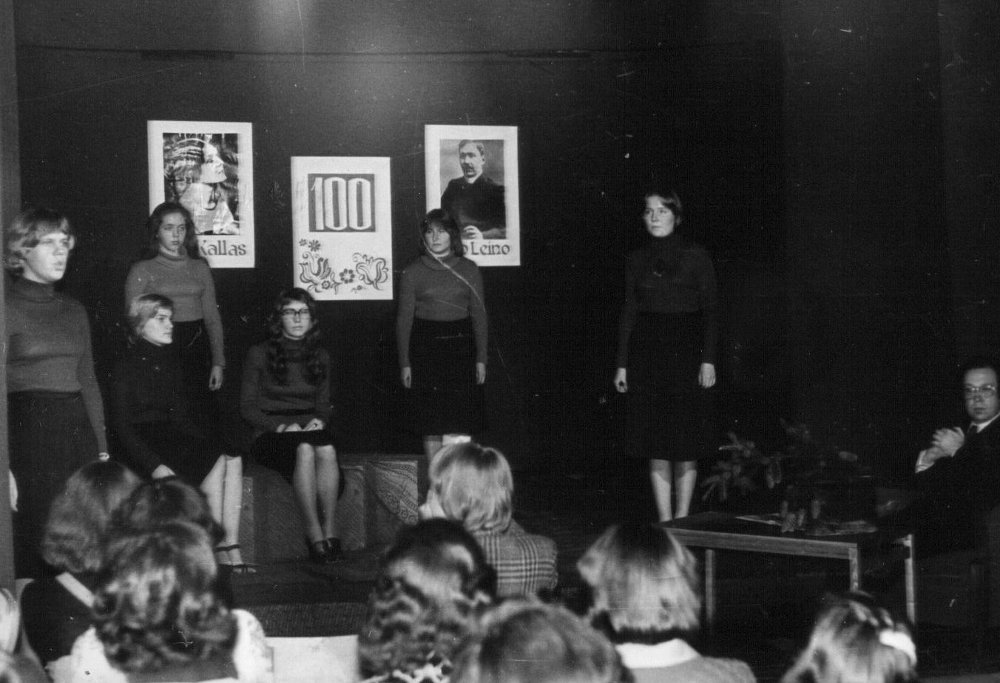 Aino Kalda ja Eino Leino 100. juubeli tähistamine Viljandi Kultuurikoolis 1978