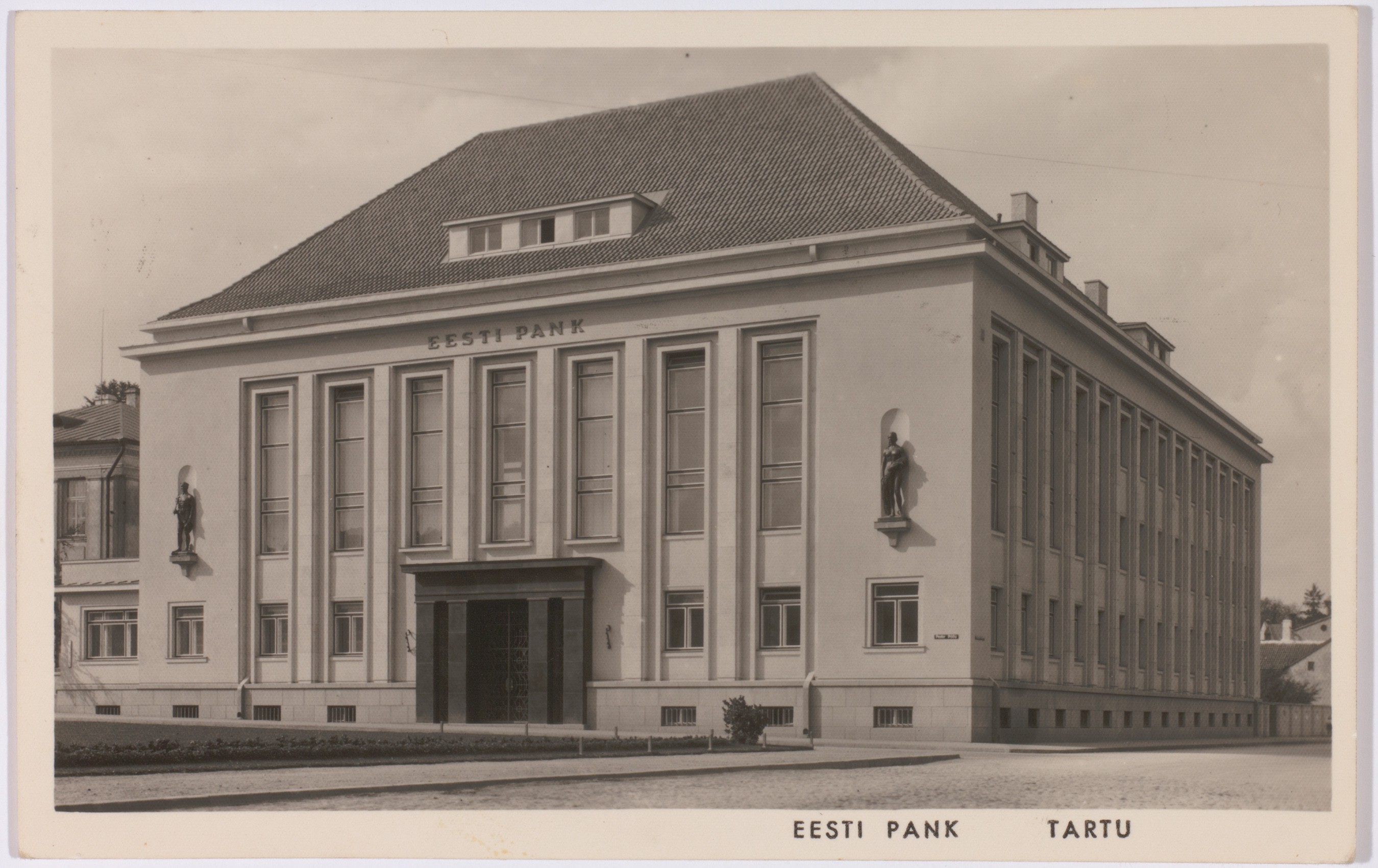 Postkaart Andrus Ansipi kogust. Eesti Pank