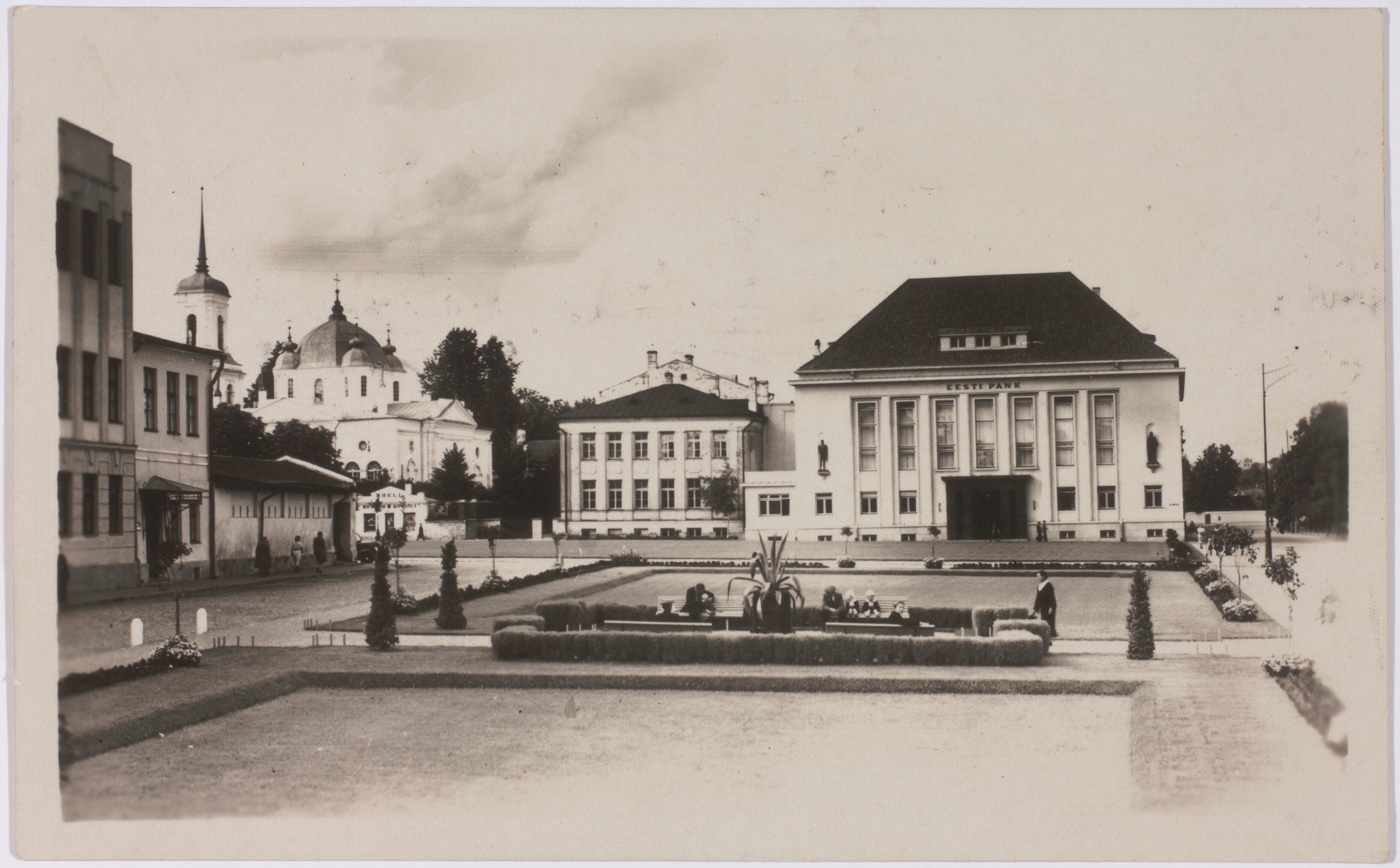 Postkaart Andrus Ansipi kogust. Eesti Pank