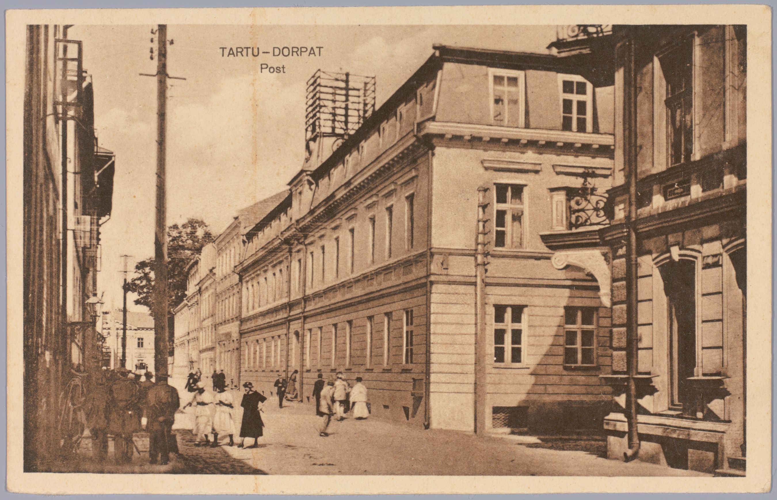 Postkaart Andrus Ansipi kogust. Posti maja