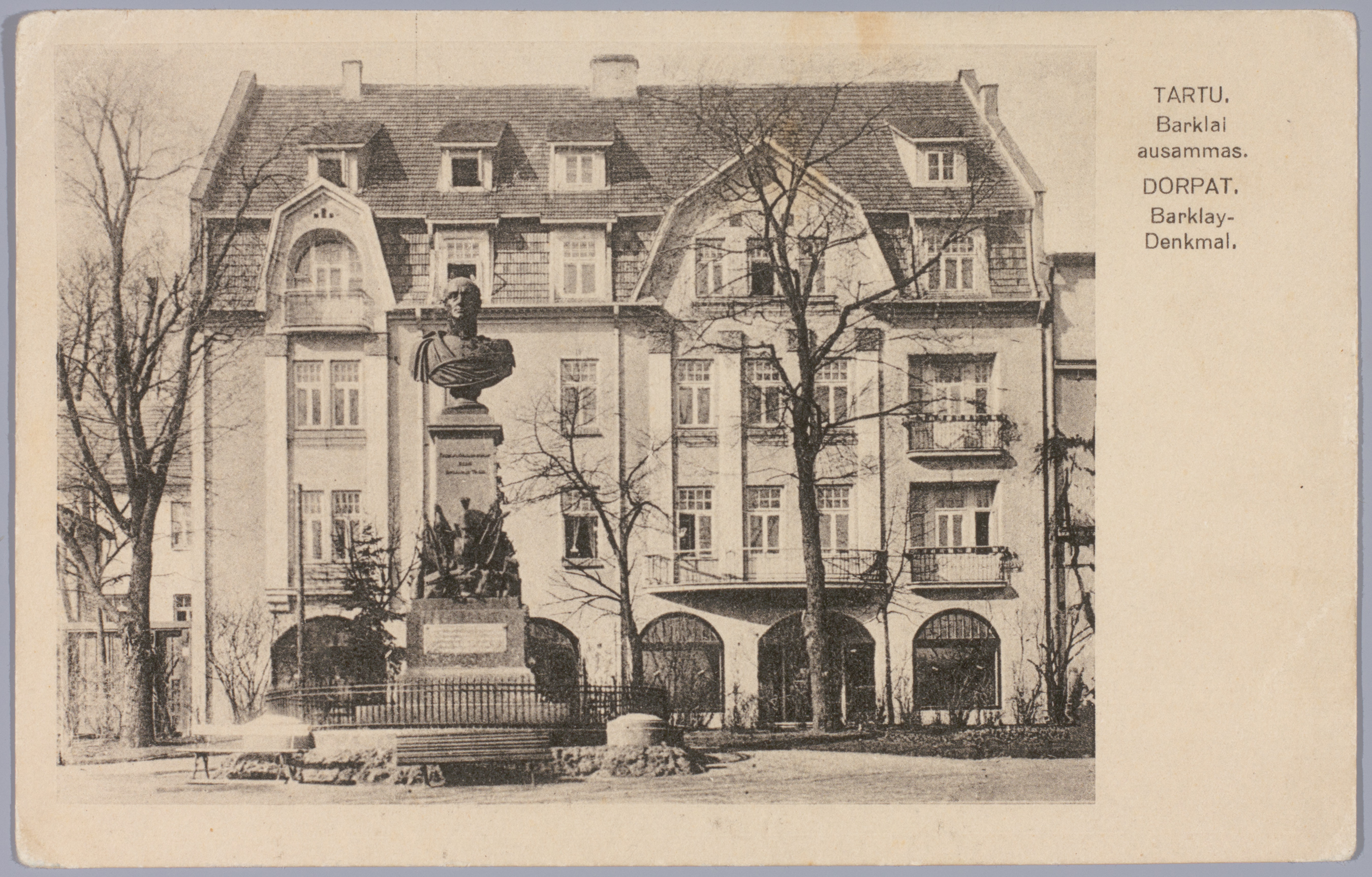 Postkaart Andrus Ansipi kogust. Barclay plats