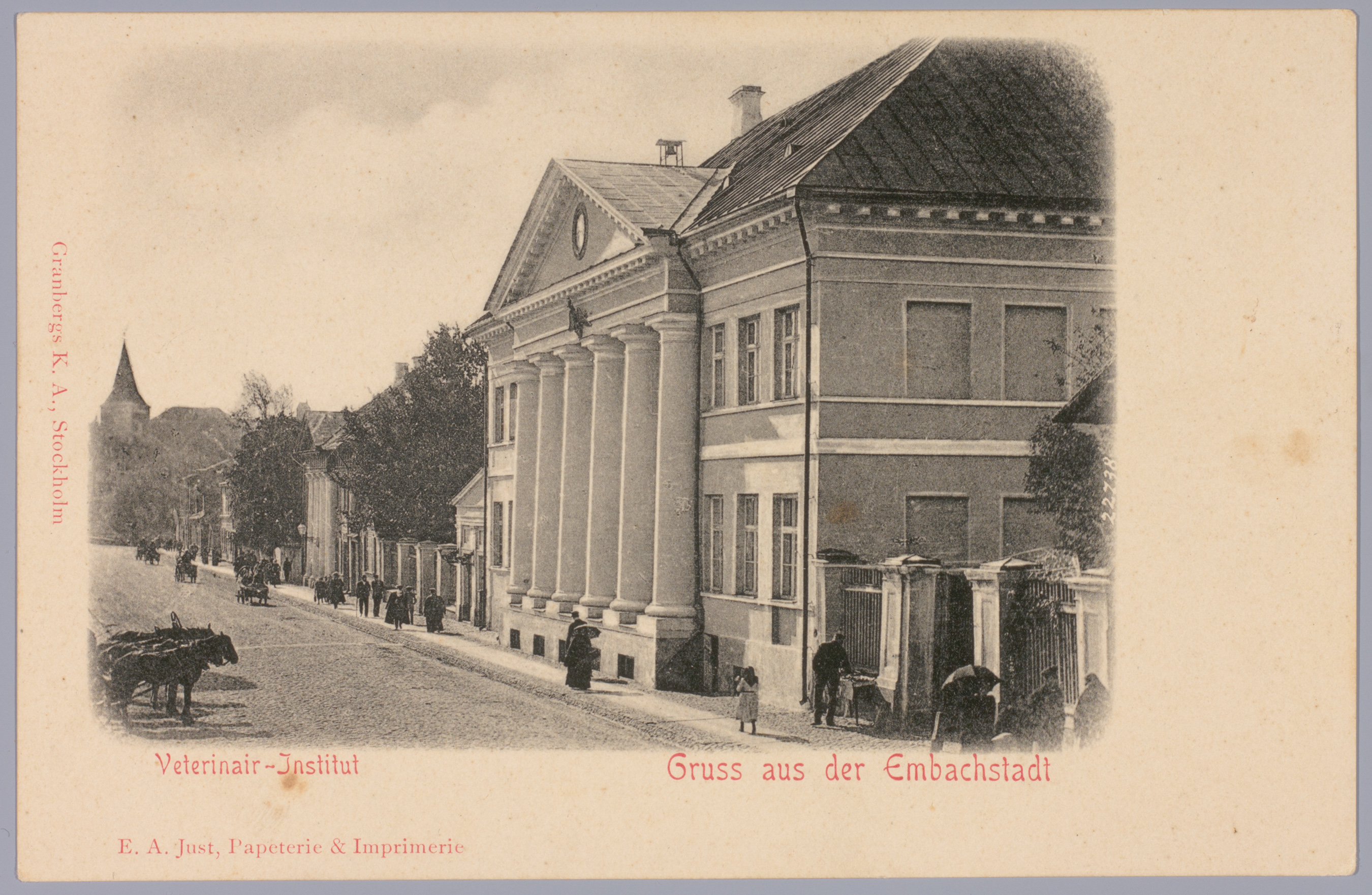 Postkaart Andrus Ansipi kogust. Veterinaariainstituut