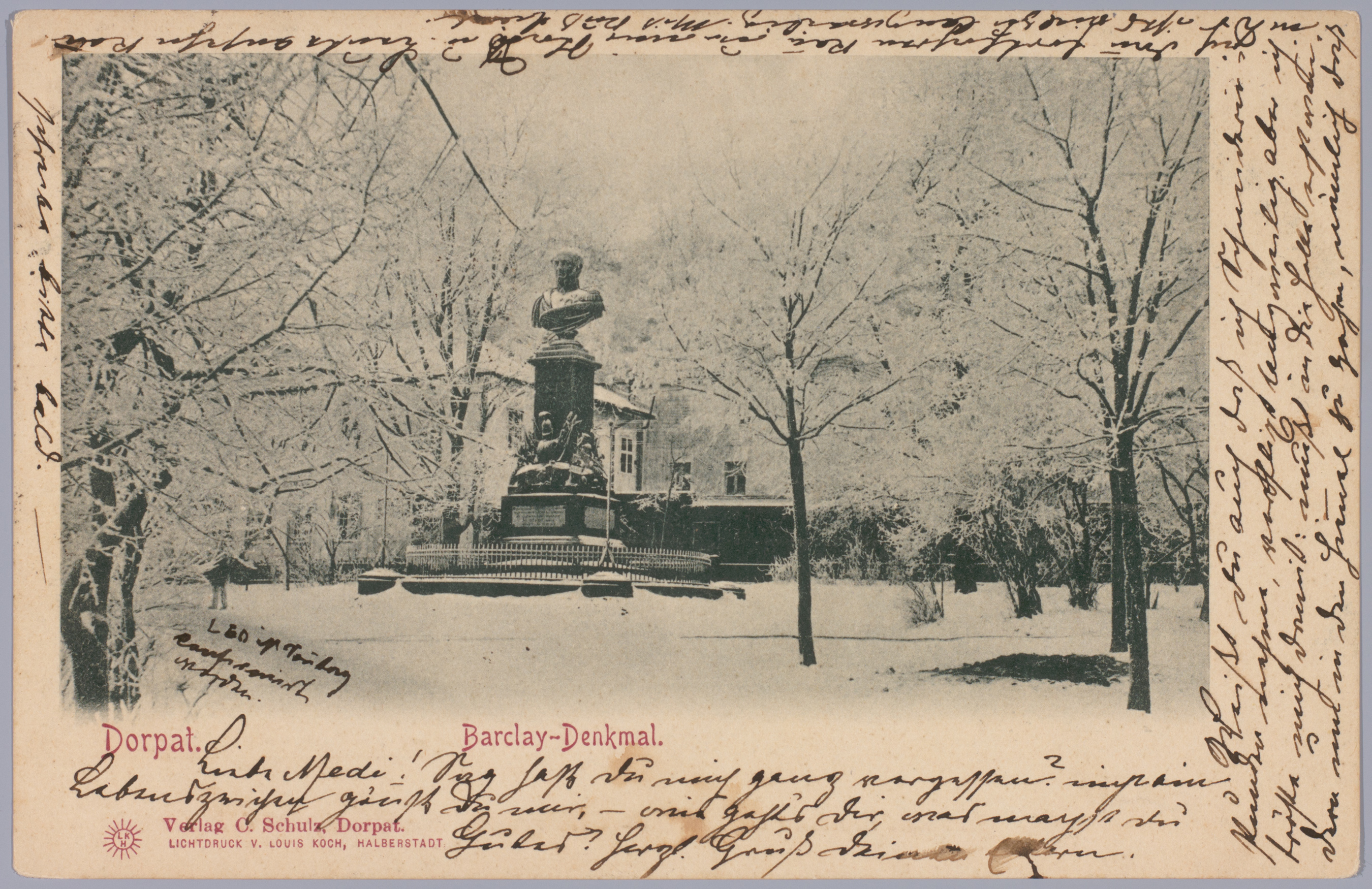Postkaart Andrus Ansipi kogust. Barclay plats