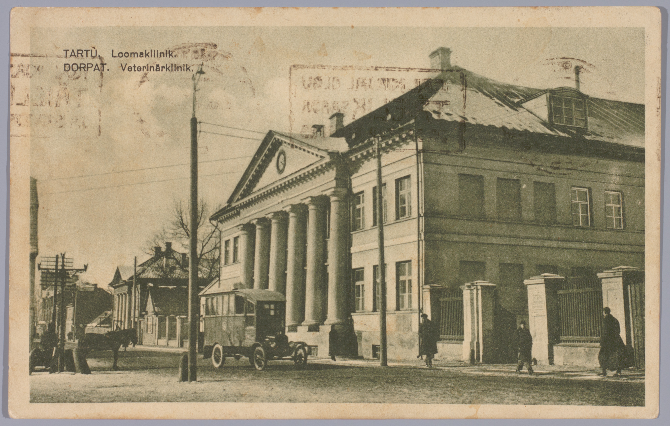 Postkaart Andrus Ansipi kogust. Loomakliinik