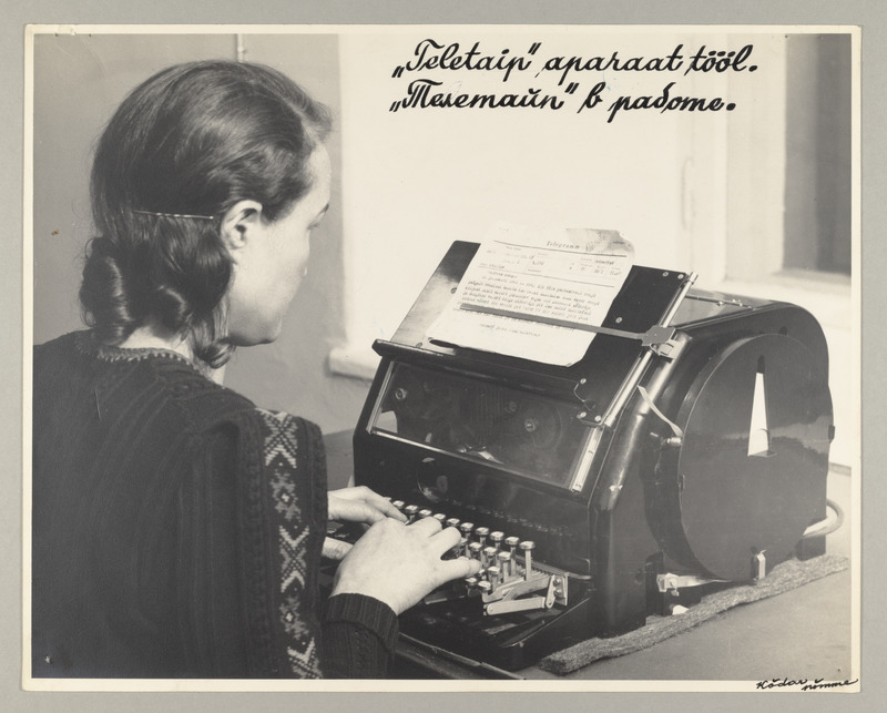 Aparaat "Teletaip" tööl.