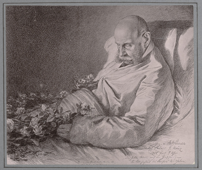 Saksa keiser Wilhelm I surivoodil.