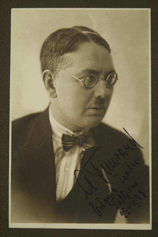 Portree: A. Tuurand Estonia Teater Tallinn 22 II 28