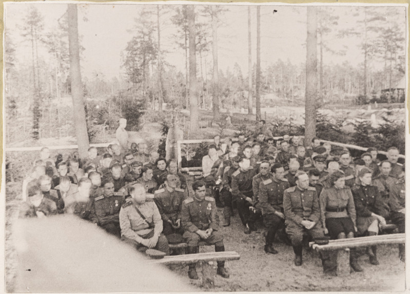 7. Eesti diviis pidulikul miitingul. 21. juuni 1944. a.