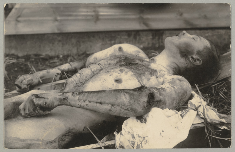 1919.a. veebr. Saaremaa töörahva ülestõusust osavõtnud võitleja surnukeha.