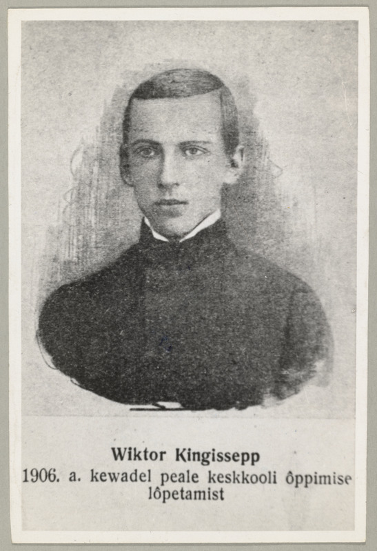 Viktor Kingissepp 1906.a. kevadel peale keskkooli õppimise lõpetamist.