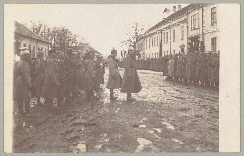 Wilhelm II sünnipäeva puhul paraad Kuressaares 27.01.1918.a.
