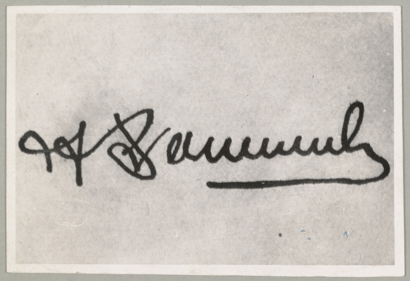 Arnold Sommerlingi autogramm.