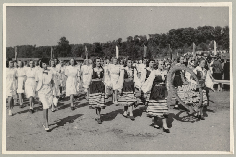 XII üldlaulupeo rongkäik, 28. juuni 1947. Harjumaa osalejad.