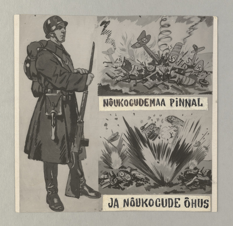 Reprod. plakatist: "Nõukogude pinnal ja Nõukogude õhus":