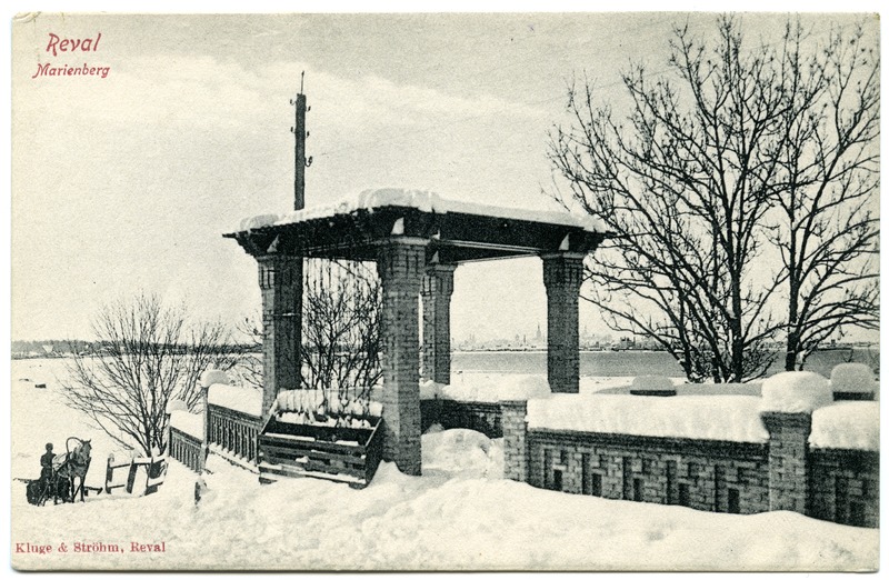 Maarjamägi/ Marienberg talvel, Orlovi (krahv Anatoli Vladimirovitš Orlov-Davõdov) lossi terrass, ca 1900. a. Tallinn/ Reval.