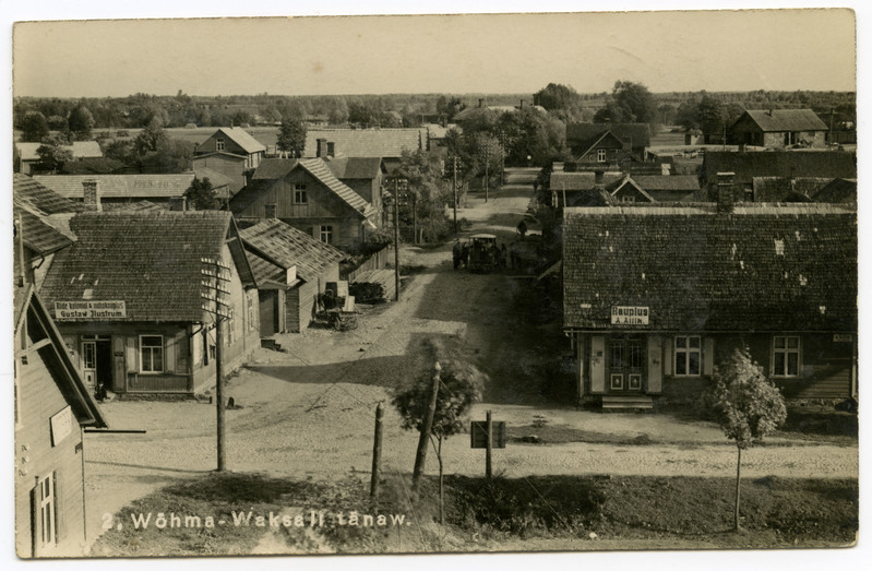 Võhma. Vaksali (praegune Jaama ) tänav. 1928.a.